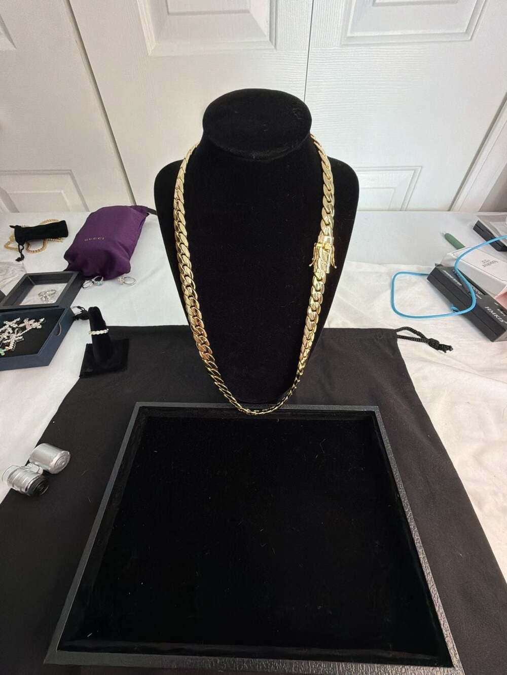 14k Gold Filled Miami Cuban Link Chain Necklace 26 Inches 160 grams